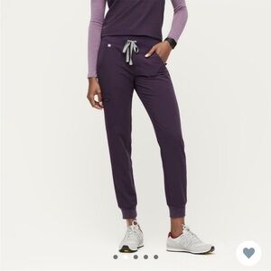 Figs Purple Shadow Zamora Jogger Scrub Pants Size Small Tall S/T